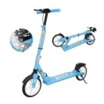 MEE GOO Foldable Scooter: Disc Brake, Dual Shocks, 200mm Wheels