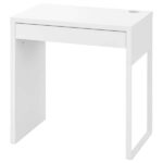 MICKE Desk, white, 73×50 cm Black or White – In store only