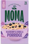 MOMA – Blueberry & Vanilla Porridge Sachets – 7 x 40g – Made with British Wholegrain Jumbo Oats High in Fibre Low in Saturated Fat Ready in 2 Minutes Contains Real Fruit Pieces Vegan