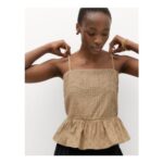 M&S Pure Cotton Embellished Square Neck Cami
