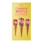 M&S Rainbow Waffle Cones in Bearsden