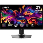 MSI MAG 274QP QD-OLED X24 27-Inch WQHD Gaming Monitor, 2560 x 1440 Quantum Dot OLED Panel, 240Hz, 0.03ms, G-SYNC, FreeSync, Black