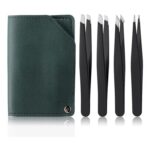 MSQ 4-Piece Stainless Steel Precision Tweezers Set