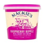 Mackies of Scotland Raspberry Ripple Real Dairy Ice Cream 1L Nector Price