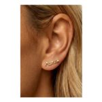 Mama Script Stud Earrings in 18k Gold or Silver