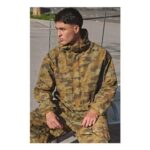 Man Oversized Camo Ripstop Sports Cagoule
