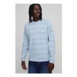 Man Stripe Long Sleeve Henley T-Shirt