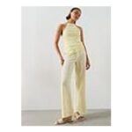 Mango Balloon Bambula Co-Ord Trousers – Pastel Yellow