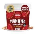ManiLife Deep Roast Crunchy Natural Peanut Butter 900g High Protein – £5.35 S&S