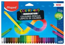 Maped – innovative ColorPeps Infinity coloured pencils – 100% coloured lead – set of 24