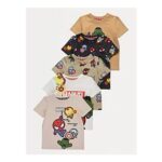 Marvel Comics Character T-Shirts 5 Pack – Age 4-5 / 5-6 Years – Free CC