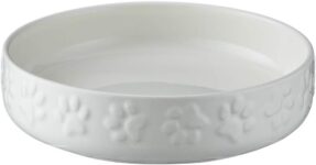 Mason Cash Colour Mix Cream Cat Saucer 13cm 200ml Durable Stoneware Pet Bowl for Food & Water Dishwasher, Freezer & Microwave Safe
