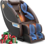 Massage Chair, 14 Fixed Rollers, Airbags, Heating for Home(Black)
