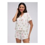 Matcha Modal Short Pyjama Set – Ivory Mix