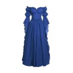 Medieval Gothic Vampire Costume for Adults Blue