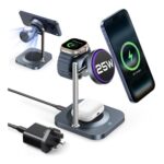 Meifigno 3-in-1 Qi2.2 MagSafe 25W Wireless Charger