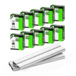 Meite 80/6mm Galvanised Staples, 21ga, 12.8mm Crown, 200,000 Pcs