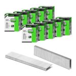 Meite 90/22mm 18G Narrow Crown Staples, 5.7mm Crown, 40,000 Pcs