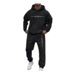 Mens 2-Piece Hoodie Set: Track Pants & Top with Pockets