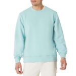 Mens Active Sweat Relaxed-Fit Crewneck Sweatshirt – Light Blue XL