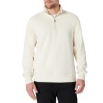 Mens Active Sweat Relaxed-Fit Quarter-Zip Sweatshirt – Large