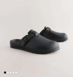 Mens Black EVA Closed Toe Mules – Sizes 8 – 11 UK, Free C&C