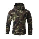 Mens Camo Fleece Work Jacket for Hiking