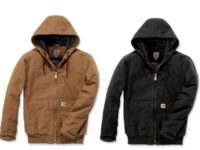 Mens Carhartt 104050 Duck Active Jacket in Black / Or Carhartt brown – sizes S to 2XL