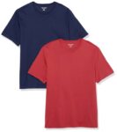 Mens Cotton Regular-Fit Short-Sleeve Crewneck T-Shirt – 2 Pack