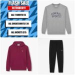 Mens Flash Sale – All Tees £5 / All Hoodies, Joggers & Sweatshirts £10 / All Jackets £15 – eg. Admiral Core T-Shirt