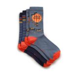 Mens Lifeboat Saturday Socks, Pack of 2