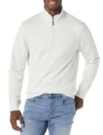 Mens Regular Fit Long-Sleeve Quarter-Zip Casual Smart Pullover Fleece Sweatshirt – Medium