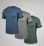 Mens Sports T-Shirts 3 Pack Breathable Moisture Wicking Quick Dry S-XL – Sold by The Essentials Wardrobe / FBA