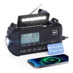 Mesqool 5000mAh Solar Hand Crank DAB Radio with SOS Alarm
