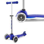 Micro Mini Plus 3 Wheel Scooter with LED Wheels Blue & Pink – Free C&C Only