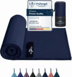 Microfibre Towel – 3060cm Quick Dry Towels for Adults 250 GSM, Lightweight & Highly Absorbent, Microfibre Beach Towel for Gym, Yoga, Travel, Camping and Hiking, Navy Blue