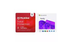 Microsoft 365 Family 6 People & McAfee 1 Year, 5 Device