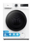Midea 8kg Washing Machine A-10% Energy Class 1400rpm BLDC Motor Slim White Steam Allergy Care,Turbo Wash,Power Mix and Quiet Durable Motor
