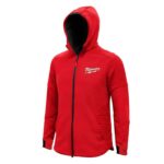 Milwaukee Ribbed Hoodie, Red