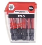 Milwaukee Shockwave 10 x PZ2 50mm Screwdriver Bits 4932430866