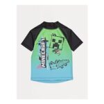 Minecraft Raglan Short Sleeve Rash Vest
