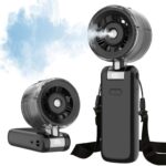 Misting Fan Portable, Handheld Turbo Fan 5 Speeds with LED Display with voucher Sold by Kangnier / FBA