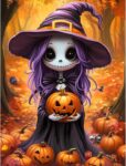 Miwixy Halloween Diamond Art Kits,Skull Diamand Painting kit, 5D DIY Full Drill Gem Art Craft Set,Pumpkin Diamond for Beginners Home Wall Decor Gifts 30×40 cm