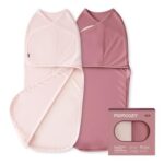Momcozy Baby Swaddle 0-3M/3.5-6.5kg, 68×28 Cm, 2-Pack Bloom
