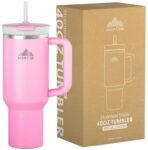 Mont-Clair Tumbler with Straw and Lid, Leakproof Insulated Steel Travel Mug, 40oz / 1200ML – Sold by KLIM Technologies UK / FBA