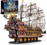 Mould King 13197 Pirate Ship Building Blocks Kits, MOC Flying Dutchman Model Ship Boat (4364Pieces) – Sold by Mould King UK, FBA
