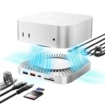 Movespeed USB-C 10-in-1 Docking Station, 4K 60Hz HDMI, USB-C 10Gbps, USB-A 10Gbps/5Gbps, SD/TF 160MB/s, 3.5mm Audio, Mac Mini M4 & Laptops
