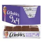 Mrs Crimbles Gluten Free Double Choc Brownies, 12-Pack, Vegetarian – £12.54 S&S