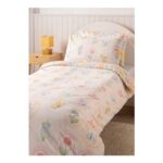 Multicolour Flower Cameo Duvet Set Single
