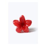 Muse Girls Red Flower Claw Clip